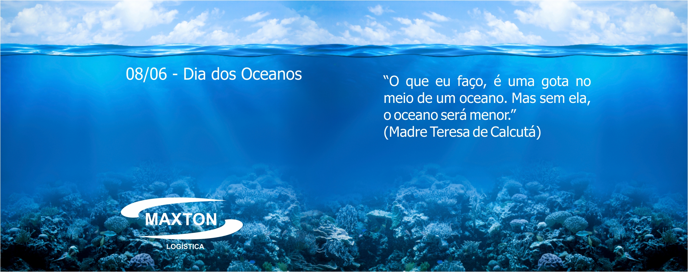 O dia mundial dos oceanos (World Ocean Day) é celebrado em 8 de junho.