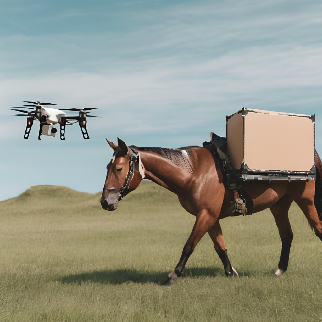 A Evolução do Transporte de Carga: Do Cavalo ao Drone